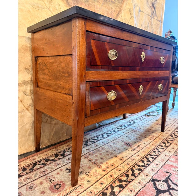 Italian Italian Two Drawer Neck Classic 18th Century Commode For Sale - Image 3 of 3