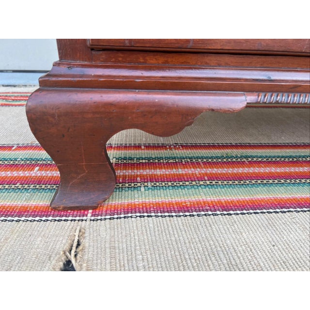 A Antique Eastern Connecticut Cherrywood Chippendale Chest of Drawers, 1770’s For Sale - Image 6 of 13