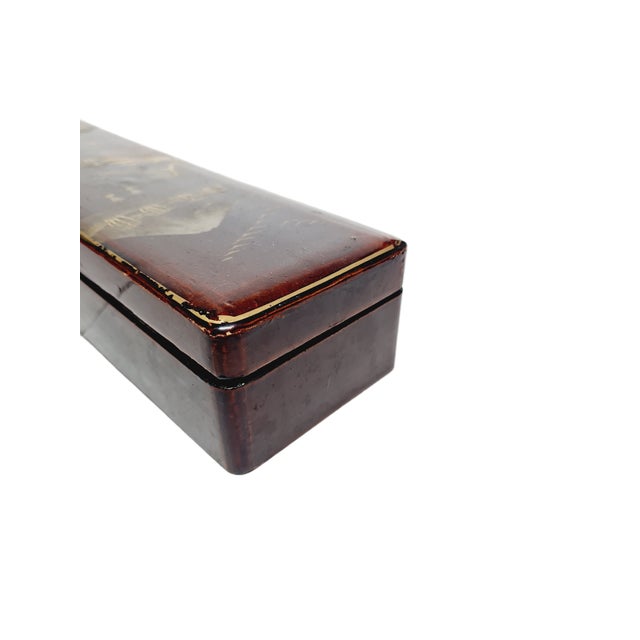 Wood Japanese Lacquerware Box, 1950s For Sale - Image 7 of 9