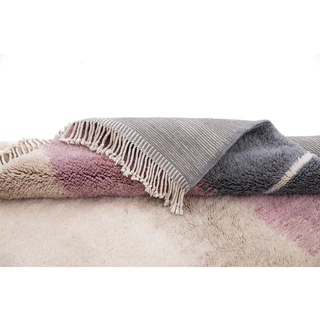 Premium Hand-Knotted Moroccan Wool Rug | 11'8" X 9'4" | One of a Kind For Sale - Image 6 of 8