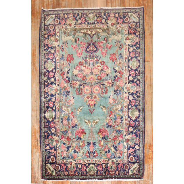 An early 20th century Beautiful Persian Kashan rug Measures: 4'5'' x 6'9''. .