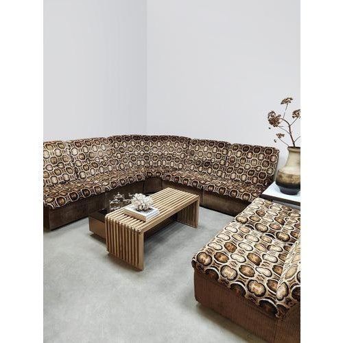 Textile Vintage Modular Lounge Sofa, 1970s, Set of 7 For Sale - Image 7 of 10