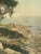 Brown Vintage Framed Tinted Coastal Landscape Photograph of Cypress Trees on Rocky Shoreline. For Sale - Image 8 of 10