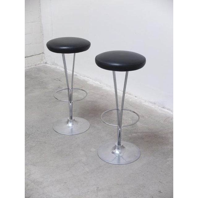 Danish Modern Bar Stools by Piet Hein for Fritz Hansen, 1960s, Set of 2 For Sale - Image 11 of 13