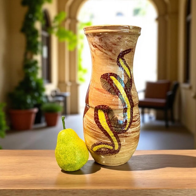 Ben Watford Snake Pottery Vase-1997-African American Nc Artist Signed Ceramic For Sale - Image 4 of 8