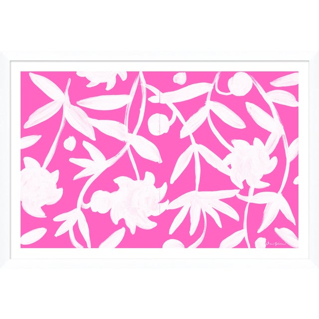 Contemporary Winnetka in Pink By Dana Gibson, Framed Art Print For Sale - Image 3 of 3