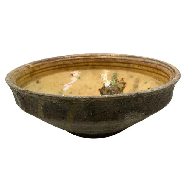 Rustic Vintage Hungarian Folk Art Decorative Bowl For Sale - Image 3 of 6