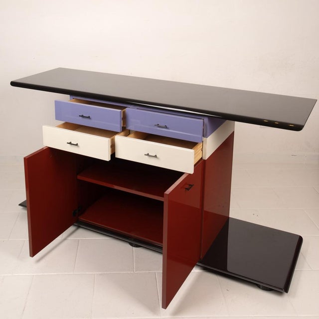 Small Kinu Sideboard by Motomi Kawakami for Arflex, 1980s For Sale - Image 16 of 18