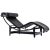 Cassina LC4 Black Chaise Lounge by Le Corbusier for Cassina For Sale - Image 4 of 5