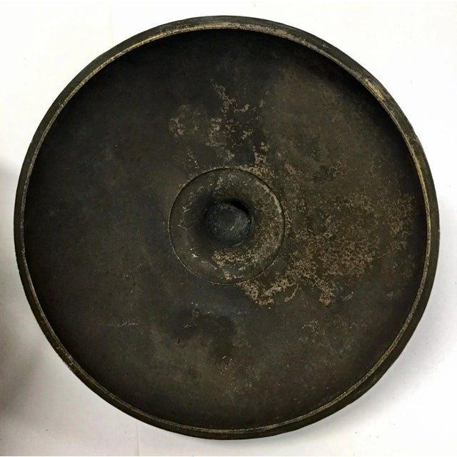 Antique Chinese Covered Brass Bowl For Sale In Portland, ME - Image 6 of 12