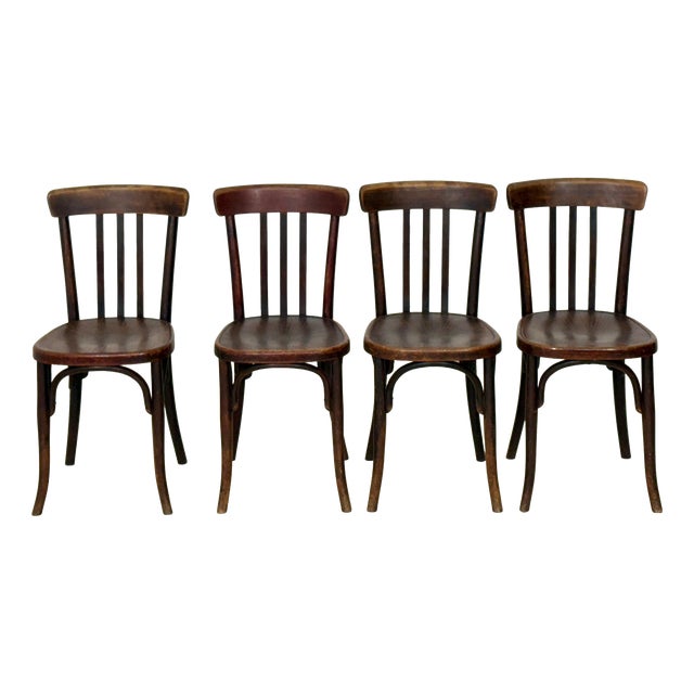 Oak Dining Chairs, Set of 4 For Sale