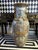 Chinese Famille Rose Floor Vases With Figural Panels and Gilt Dragon Handles, 38" For Sale - Image 13 of 18