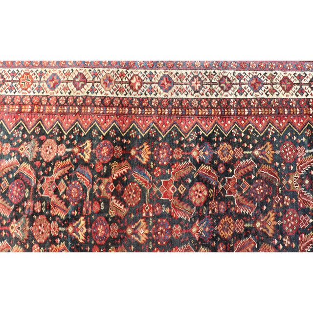 19th Century Antique Persian Qashqai Rug 6' X 9'3" For Sale In Atlanta - Image 6 of 13
