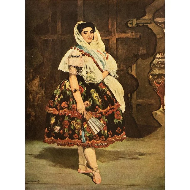 1940s After Edouard Manet "Lola From Valencia" First Edition Swiss Full-Color Print For Sale - Image 9 of 9