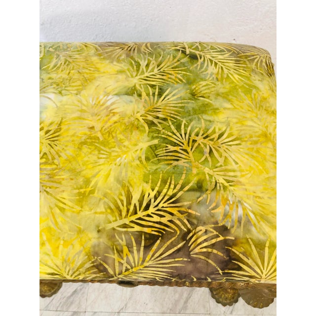 Vintage Italian Gold Tassel Stool For Sale - Image 4 of 8