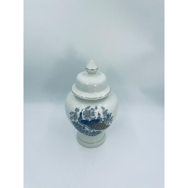 A decorative vintage-style vase with a lid, crafted from high-quality ceramic. This handcrafted amphora vase features a...