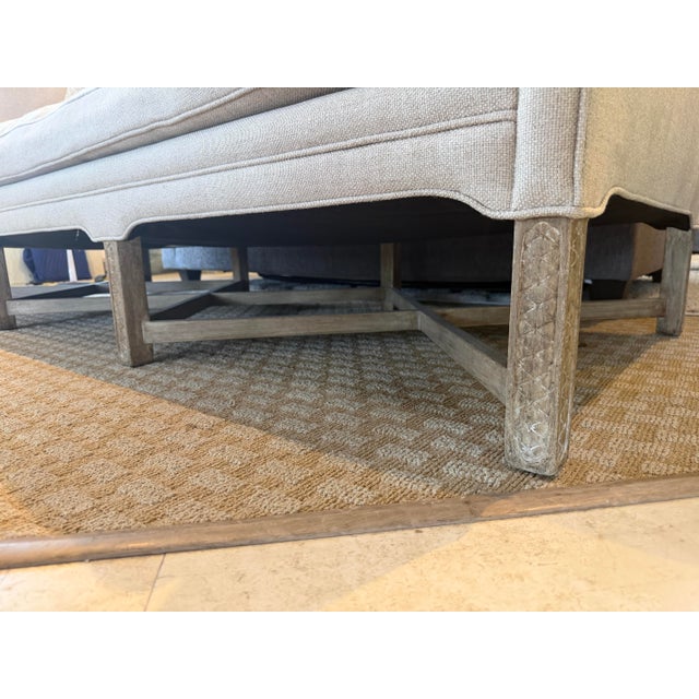 Dennis & Leen Gainsborough Sofa With Interlocking X-Stretcher Base For Sale - Image 9 of 11