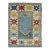 Vintage Blue Turkish Prayer Rug - 4'9" x 6'1" For Sale