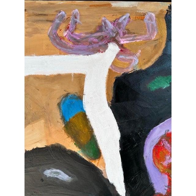 2020s Framed Abstract Diptych Painting "Snails for Dinner" For Sale - Image 5 of 10