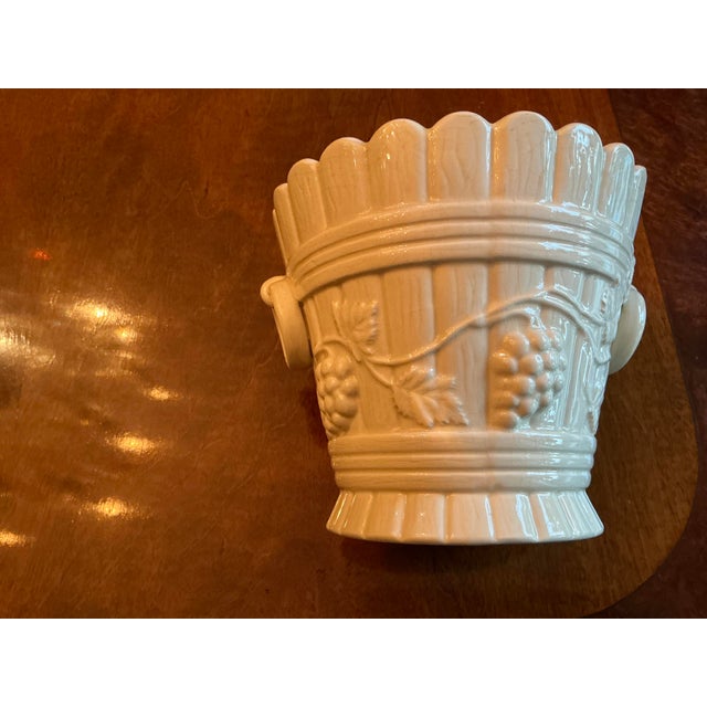 1970s Vintage Creamware Cachepot Pot/Planter For Sale - Image 5 of 9