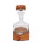 2000 - 2009 Hand Blown Leather Rapt Whiskey Bottle by Krosno, Poland, 2000 For Sale - Image 5 of 10