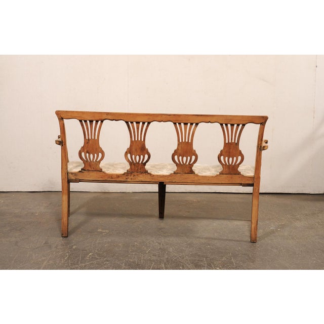 Late 18th C Italian 4-Chair Back Sofa Bench For Sale In Atlanta - Image 6 of 11