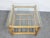 Late 20th Century Boho Chic Rattan Glass Top Side Table For Sale - Image 4 of 6