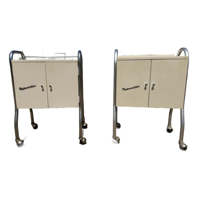 1950s Medco-Sonlator Medical Cabinets — Pair For Sale