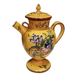 Vintage French Faience Wine Jug