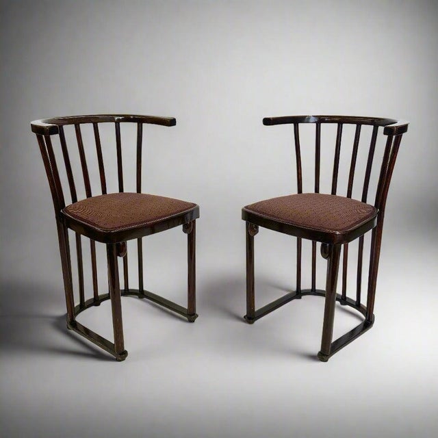 Wood Pair of Antique Thonet Side Chairs For Sale - Image 7 of 9