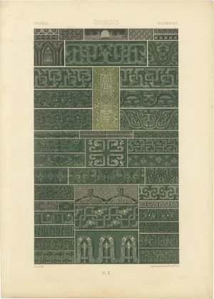 After Racinet, Chinese Ornament of Archaic Bronze Motifs, 1869, Print