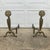 Antique Iron Flower Andirons by Howes - a Pair For Sale - Image 9 of 10