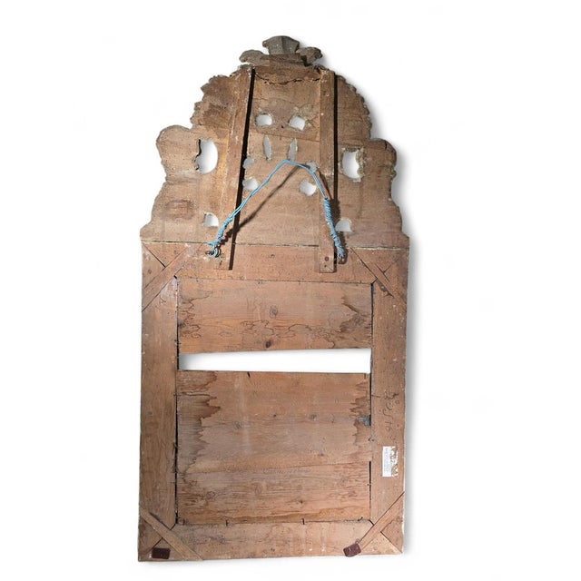 French Carved and Gilded Wood Mirror, 1740s For Sale - Image 11 of 12