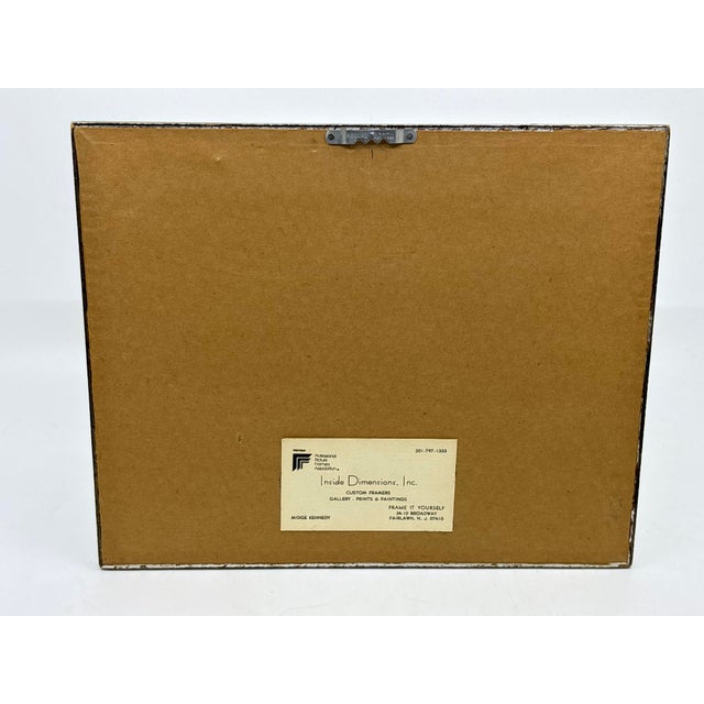 Silver Vintage 20th Century Black and White Sailboat Print Framed For Sale - Image 8 of 8