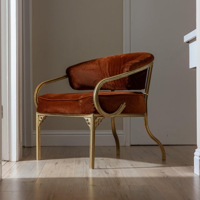 Mid-Century John Van Koert Troy Sunshade Cymbal Gold Aluminum Lounge Armchair, Attributed For Sale - Image 9 of 17