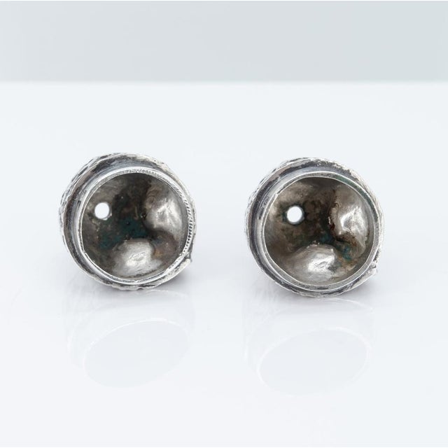 Elizabeth II English Silver Owl Salt Shakers by Richard Comyns, London, 1967, Set of 2 For Sale - Image 10 of 14