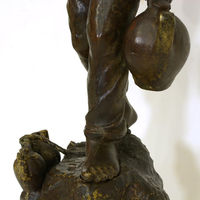 Italian School, Water Carrier with Amphorae, 1920s, Bronze For Sale - Image 9 of 15