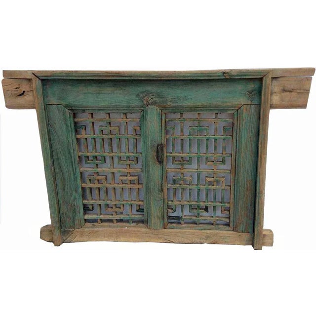 Chinese Small Antique Screen Window For Sale - Image 3 of 4