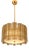 Italian Fumè Tropical Murano Glass Gold Chandelier by Simoeng For Sale