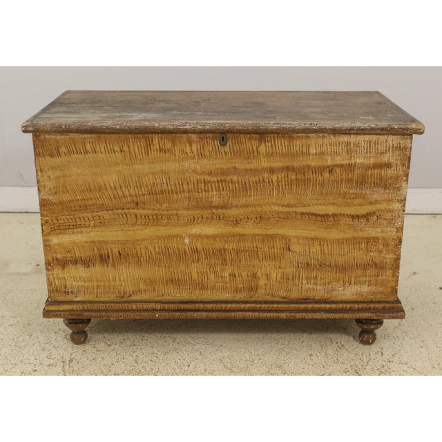 Antique American Paint Decorated Blanket Chest For Sale - Image 13 of 13