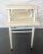 Mid-Century Modern Raised Shelf Vanity/ Desk With Brass Feet For Sale - Image 4 of 12