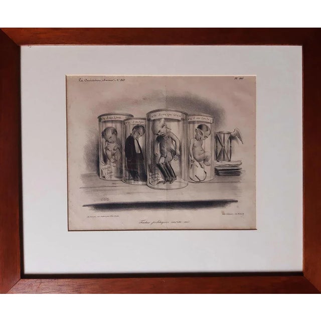 Foetus Politiques Morts-Nés is an original lithograph, realized by Charles Joseph Traviès in 1834, plate 441 from...