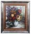 Still Life Floral Oil Painting by Van Matino Flower Bouquet in Vase Framed For Sale