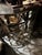 Up for consideration is a beautiful vintage detailed metal demilune console table. This would look lovely in your home,...
