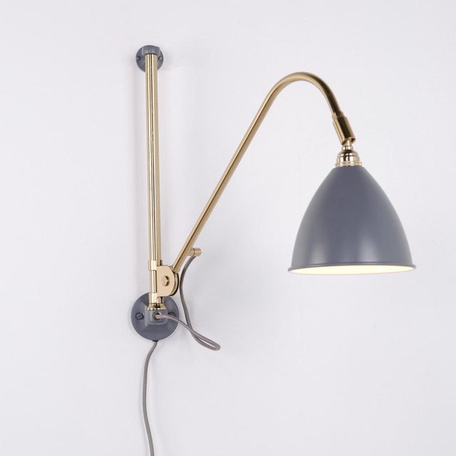 Bestlite BL6 Wall Lamp in Brass and Grey by Robert Dudley Best for Gubi For Sale - Image 4 of 12