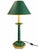 Metal 1970s Green Painted Wood Bee Motif Table Lamp With Gilt Details and Tole Metal Shade For Sale - Image 7 of 7