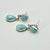 1970s Vintage Southwestern Boho Chic Blue Larimar & Sterling Drop Dangle Earrings - A Pair. For Sale - Image 9 of 11