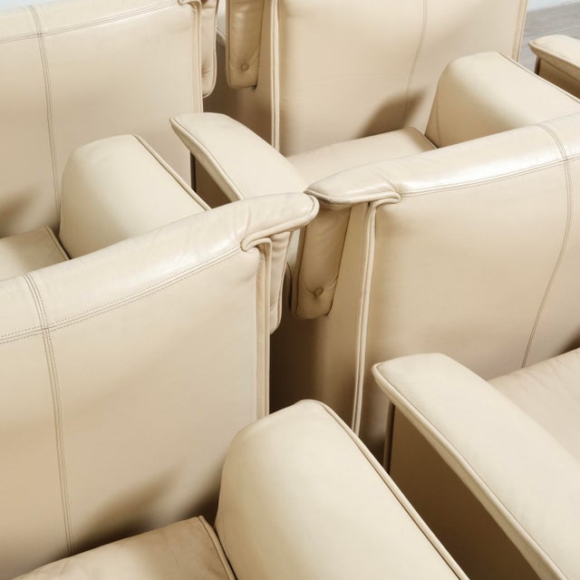 Office Chairs Lauriana by Afra and Tobia Scarpa B&b Italia for B&b Italia / C&b Italia, 1970s, Set of 8 For Sale - Image 15 of 18