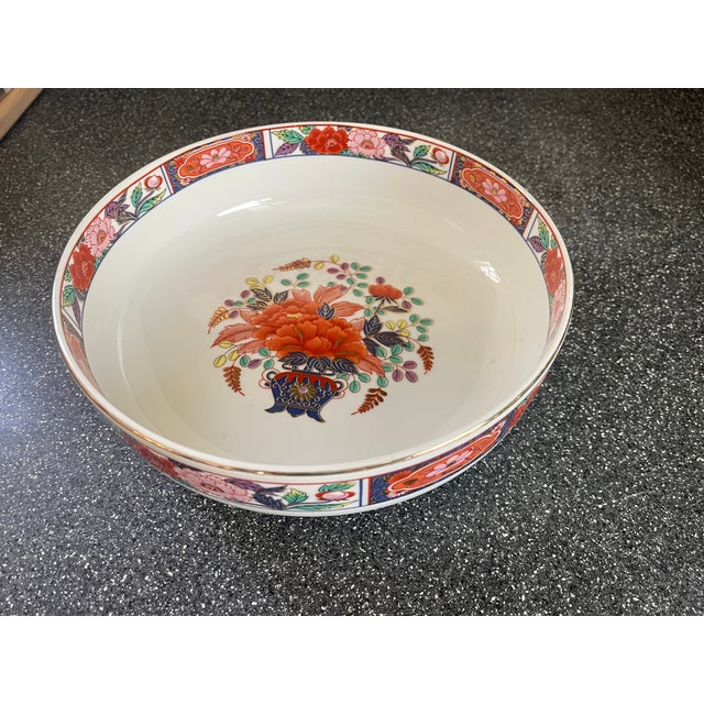 Colorful Bowl With Floral Motif For Sale - Image 6 of 6
