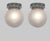 CÉLESTIN JAMAIN & SONOVER A wonderful pair of French art deco flush mounts in nickel-plated bronze or solid brass. The...